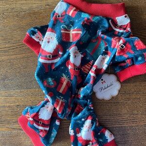 Festive Santa Dog Pajamas